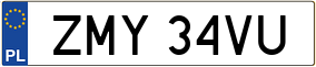 Trailer License Plate